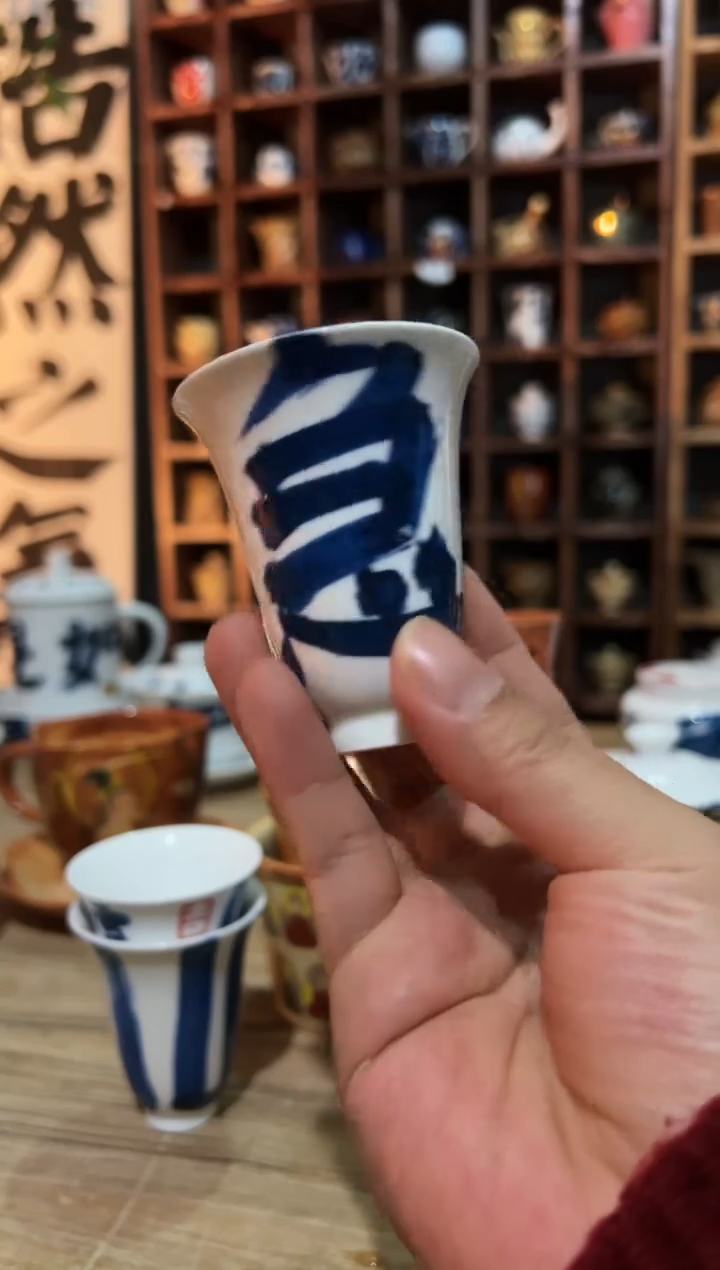 【闪购商品】观云听雨原创手绘茶具不急