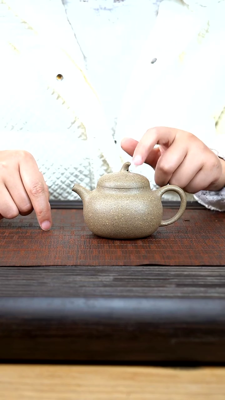 【闪购商品】紫砂茶壶xj 青段 茄瓜