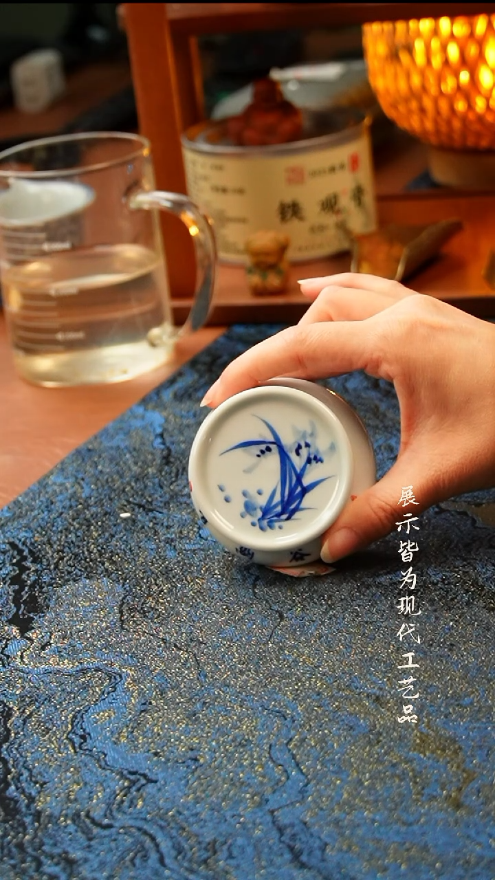 景德镇陶瓷兰花盖置