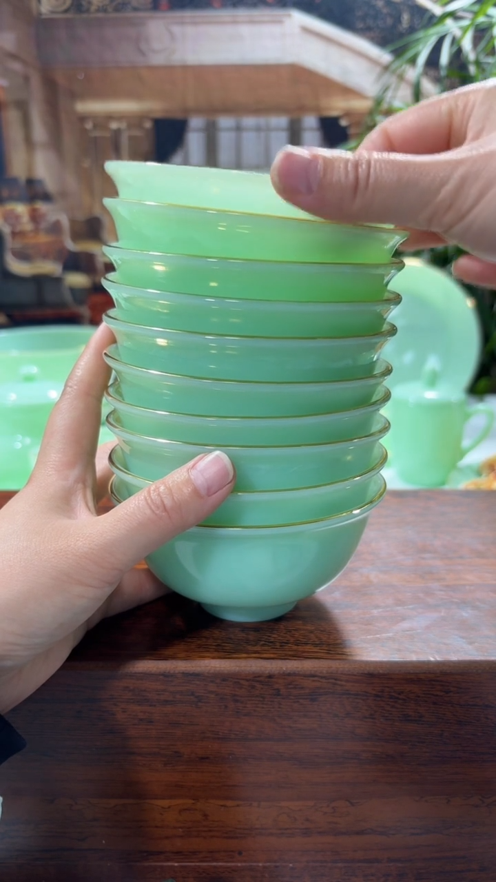 【闪购商品】....4.5英寸玉瓷碗10个口径11.5厘米