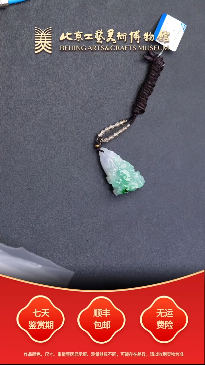 未镶嵌挂件翡翠B1207GMD050百财吊坠