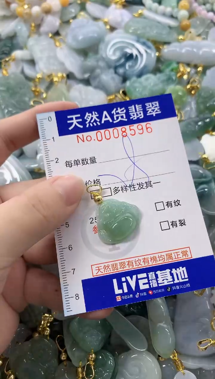 颈饰未镶嵌翡翠天然A货翡翠