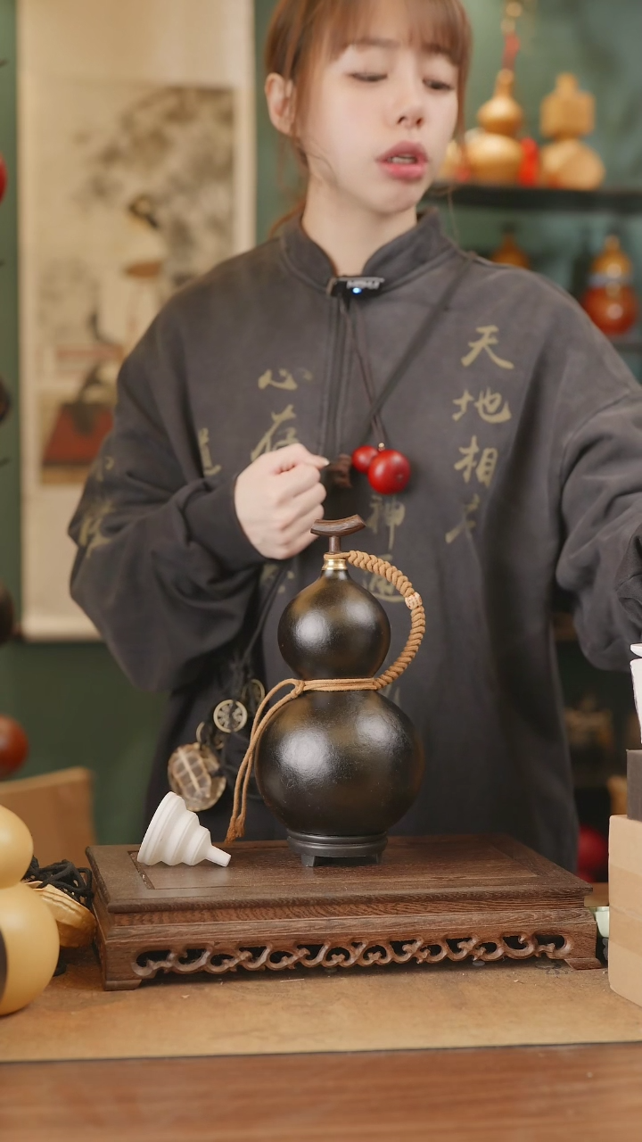 【闪购商品】237号精品天然大漆工艺防渗内胆酒葫芦~