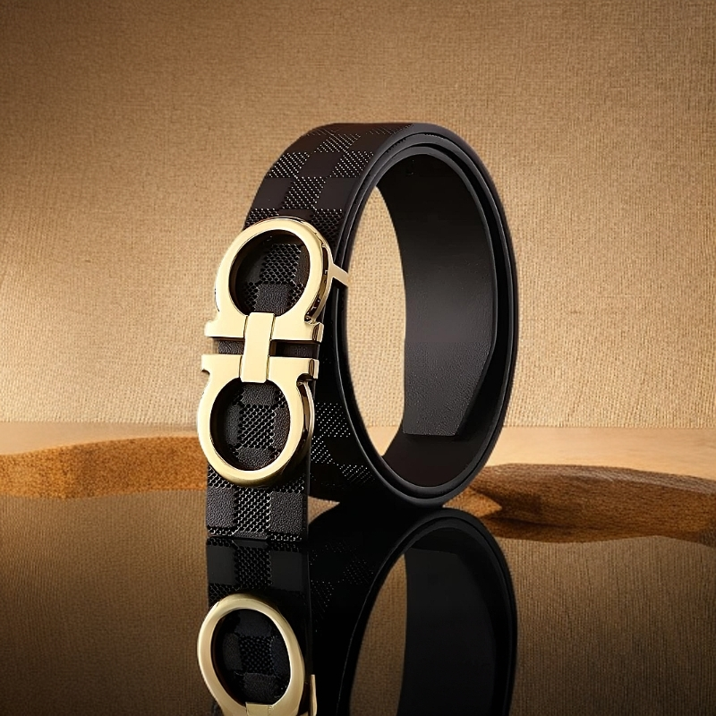 轻奢手工牛皮真皮腰带黑色男士皮带百搭猫爷真正奢侈品男士皮带