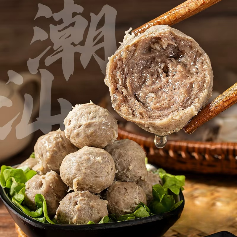 正宗汕头牛肉潮州丸潮汕特产纯6包火锅*250g
