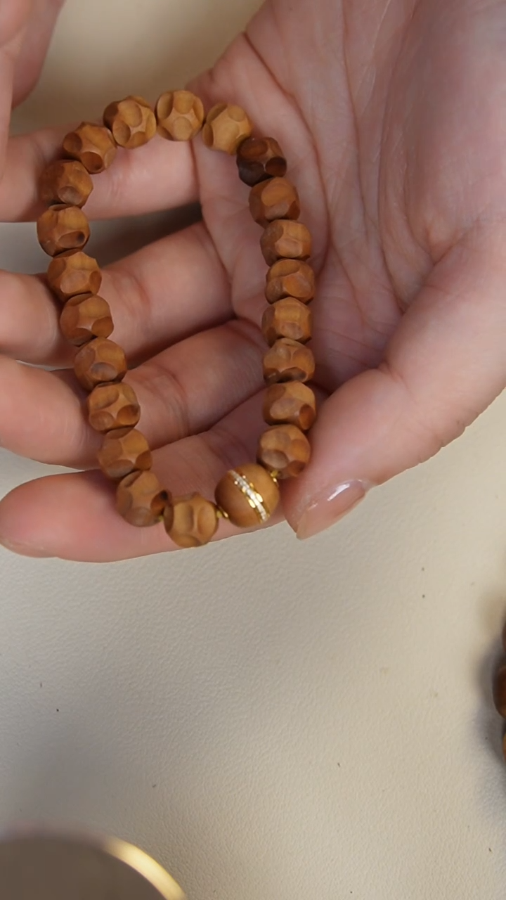 【闪购商品】檀香木手串/手链老山檀香手工无相9/9.5mm单圈 