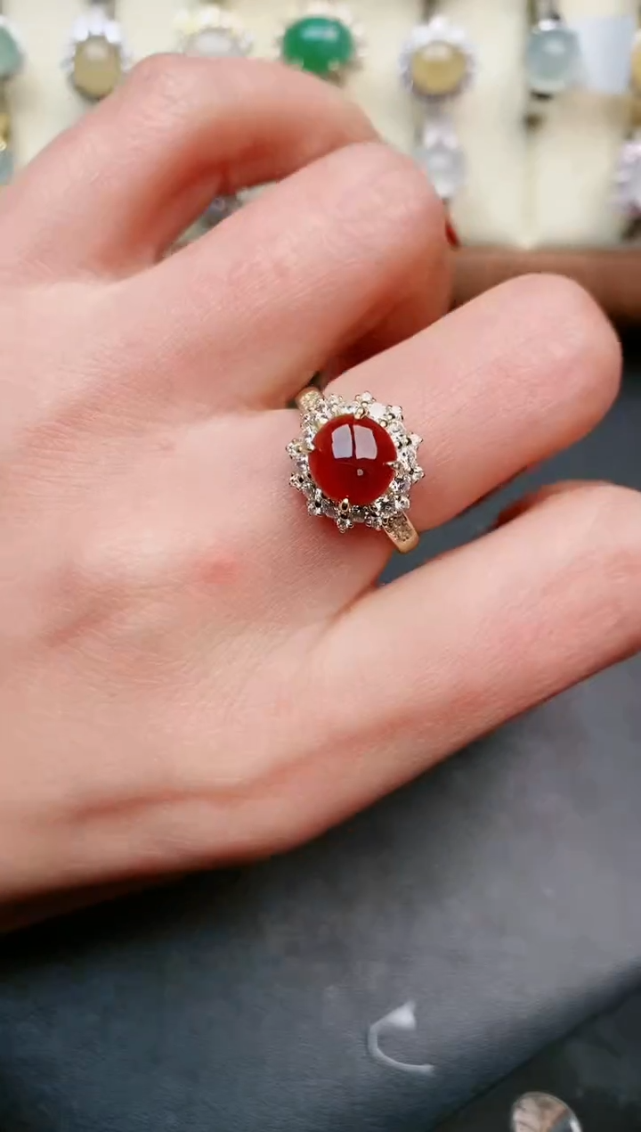 【闪购商品】翡翠戒指银S925镶嵌.....