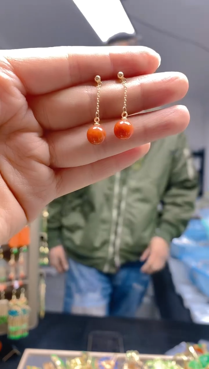 【闪购商品】翡翠耳饰合金0257翡翠耳钉