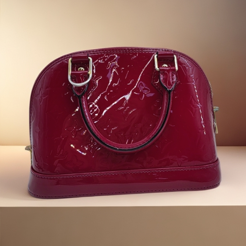 95新 LouisVuitton/路易威登  红色漆皮贝壳包  1771 8052  