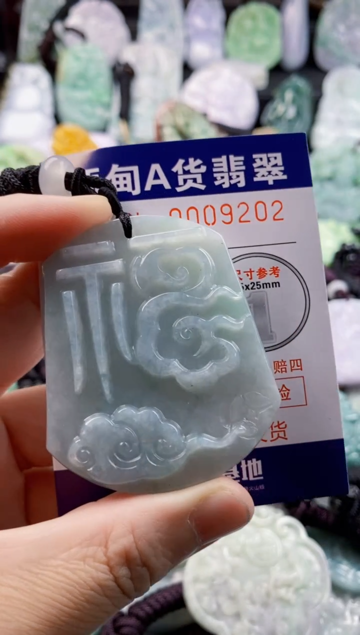 翡翠未镶嵌吊坠(不含链)1