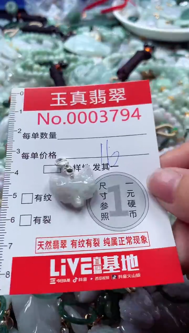 吊坠(不含链)未镶嵌翡翠3794