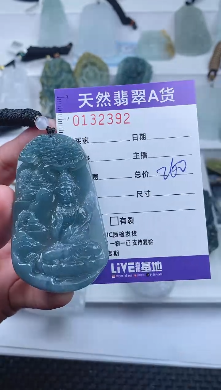 【闪购商品】翡翠颈饰未镶嵌       392
