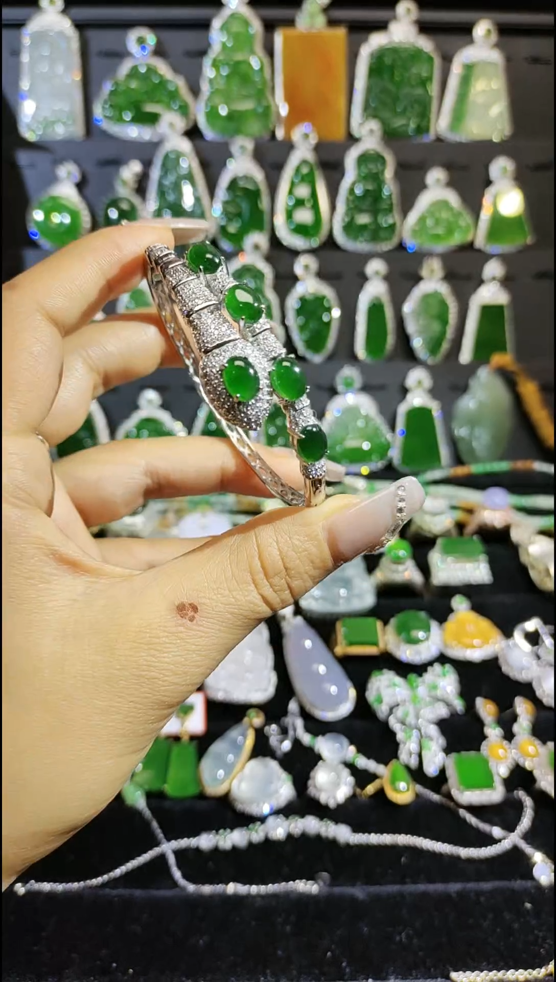 【闪购商品】翡翠戒指未镶嵌45354354543453