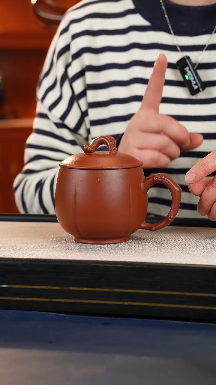 【闪购商品】紫砂茶杯宜兴原矿紫砂朱泥盖杯