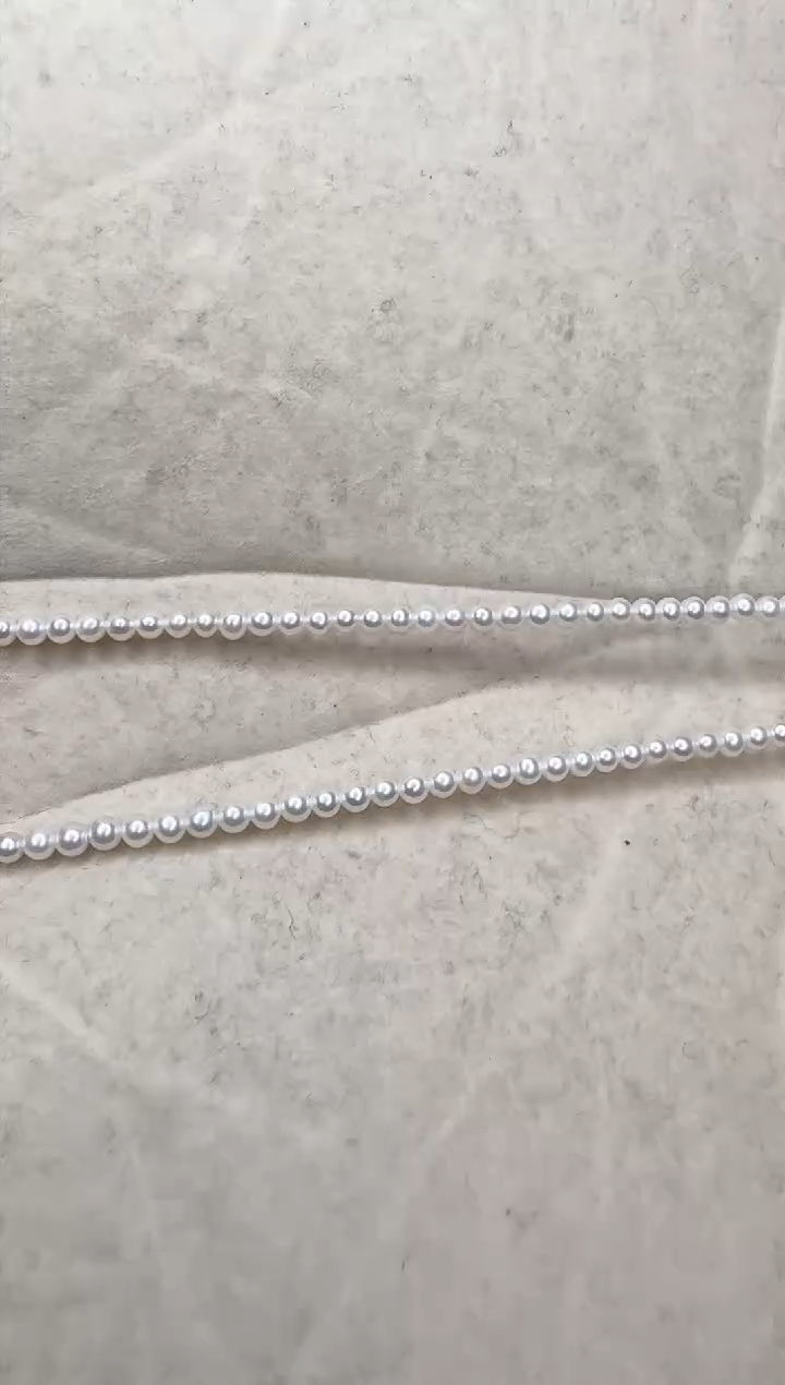 【闪购商品】淡水珍珠颈饰银S925镶嵌3号极光3.5mm小米