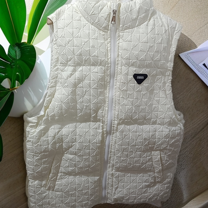 加厚春秋冬港风简约男女情侣同款加厚棉袄马甲147