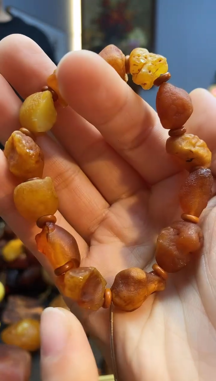 手链琥珀未镶嵌手串