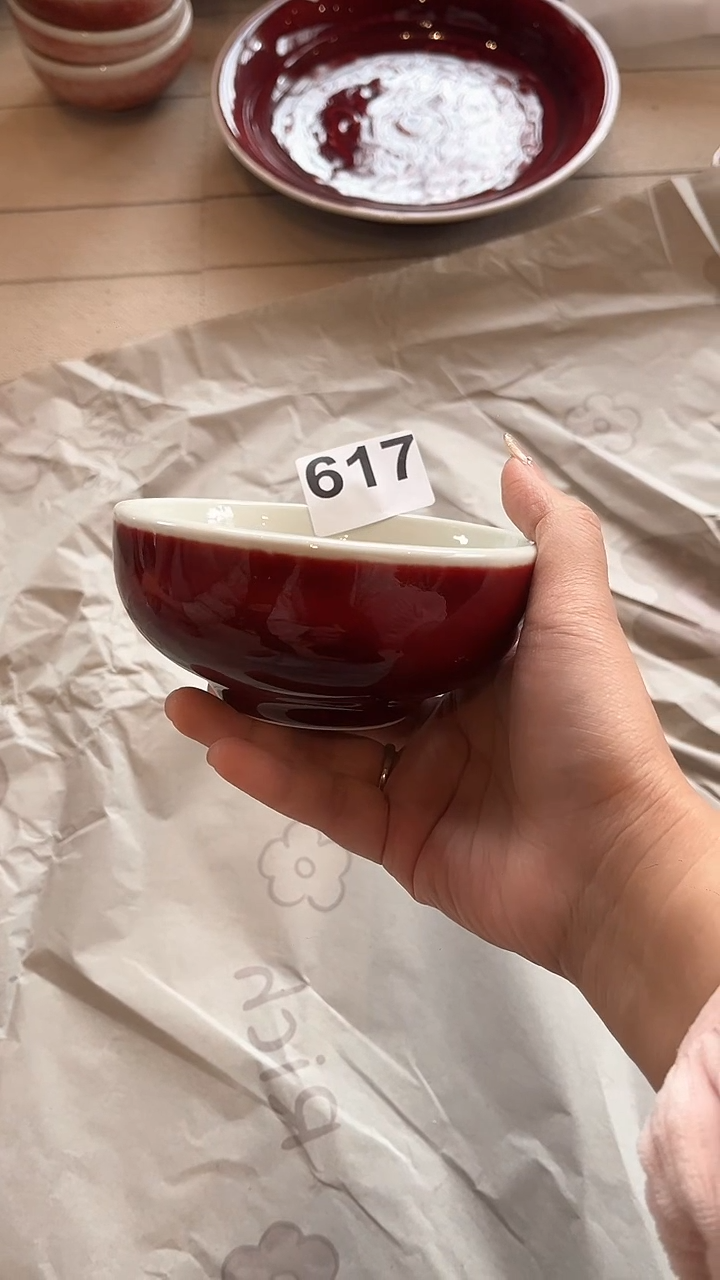 【闪购商品】碗617外郎红碗        