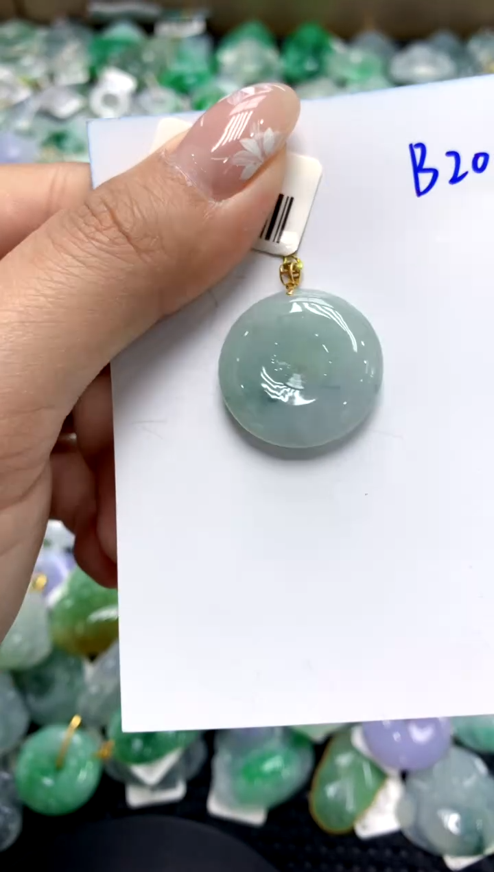 【闪购商品】翡翠颈饰18K金镶嵌111111111111111111