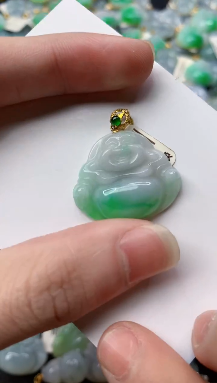 【闪购商品】翡翠颈饰18K金镶嵌1...........