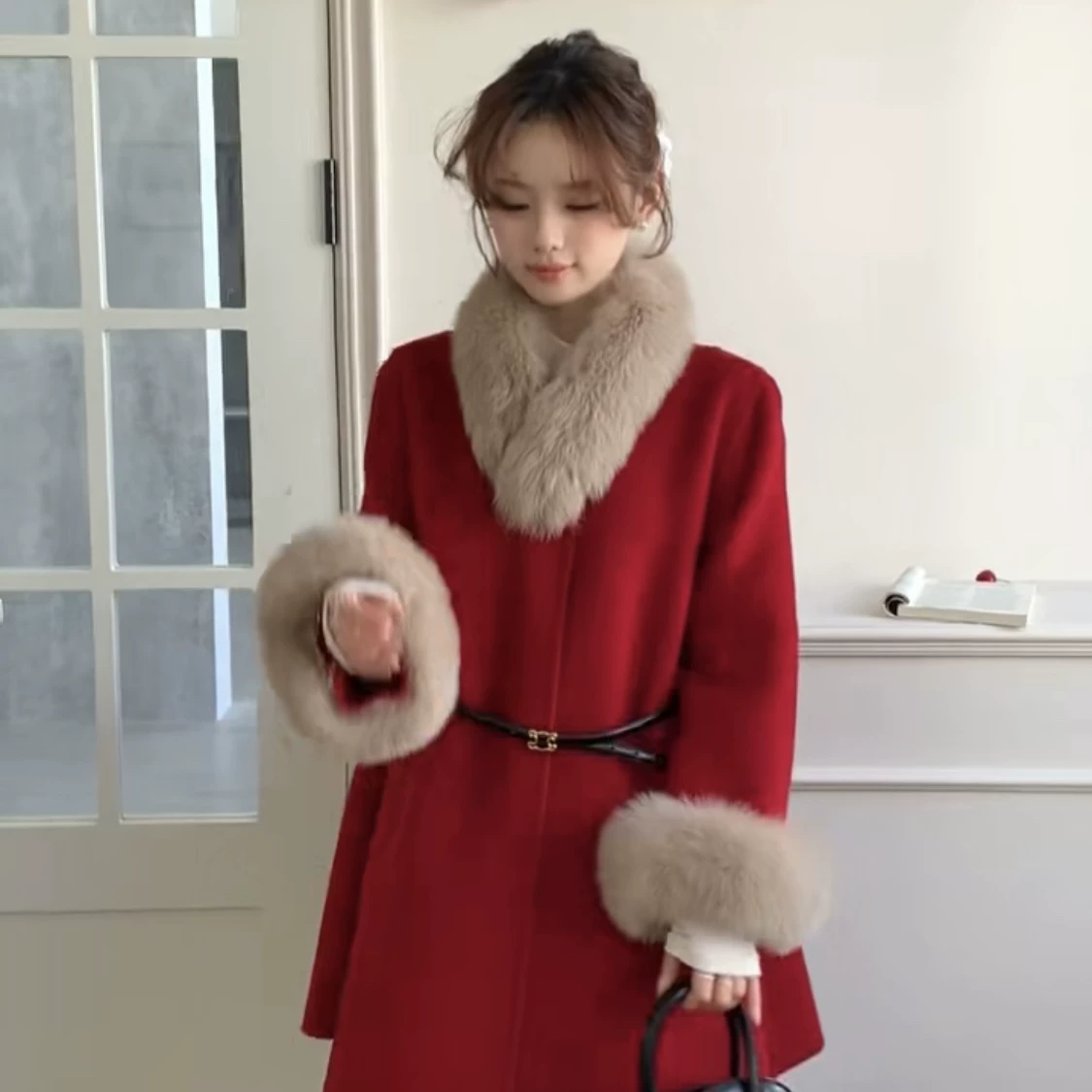 冬日恋歌女款秋冬呢外套