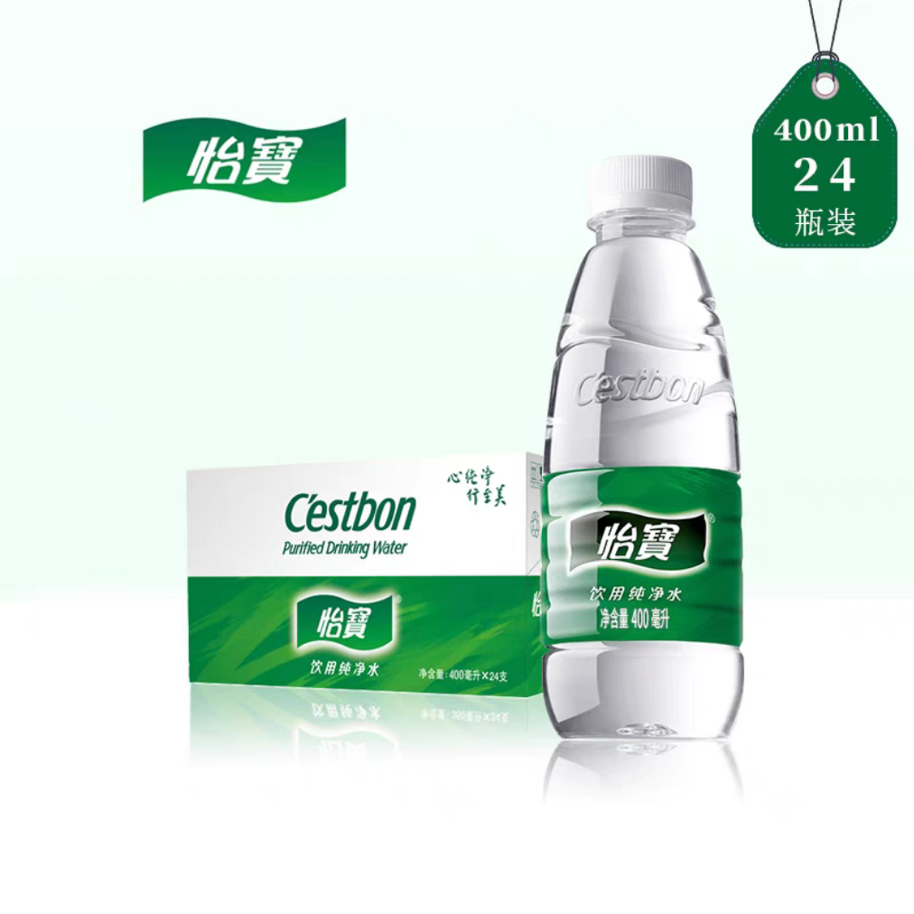 怡宝 包装饮用纯净水400ml*24瓶 整箱