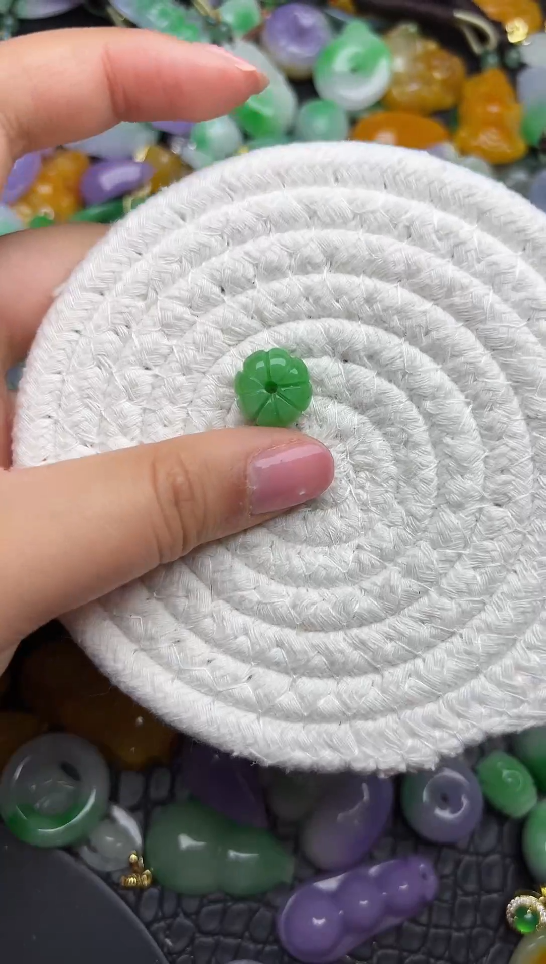 颈饰未镶嵌翡翠缅甸翡翠吊坠