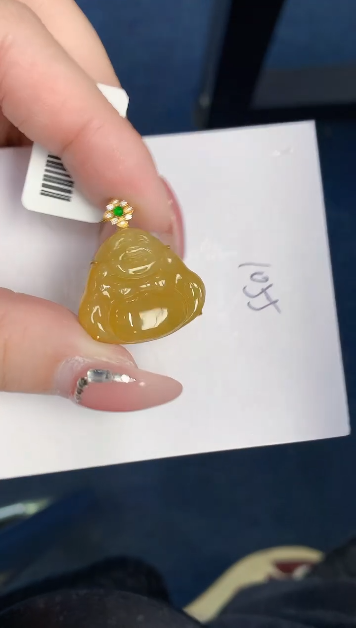 【闪购商品】翡翠颈饰18K金镶嵌000000000