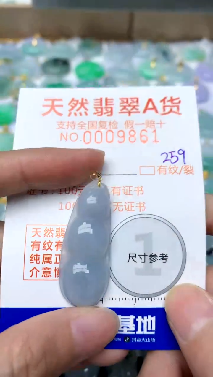 【闪购商品】翡翠颈饰18K金镶嵌259天然A货翡翠