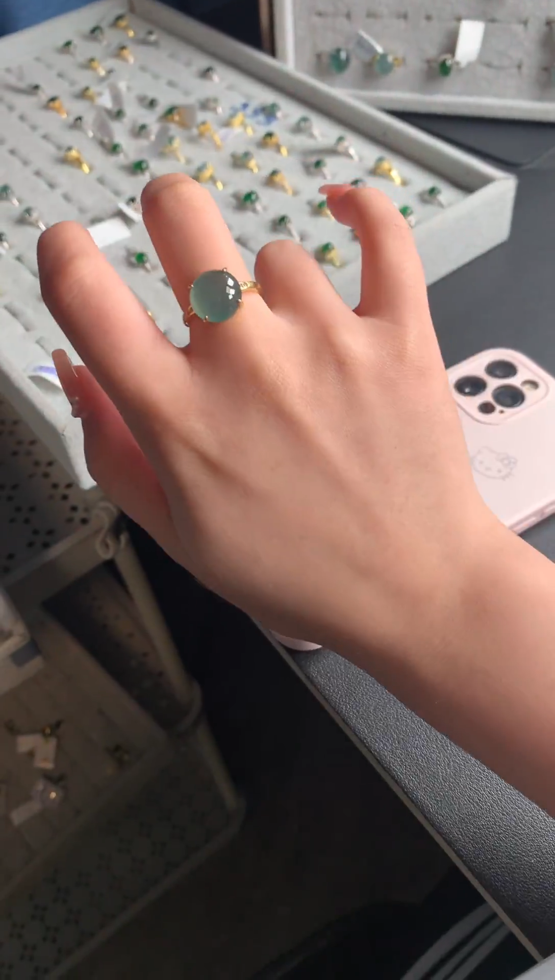 【闪购商品】翡翠戒指银S925镶嵌51214241