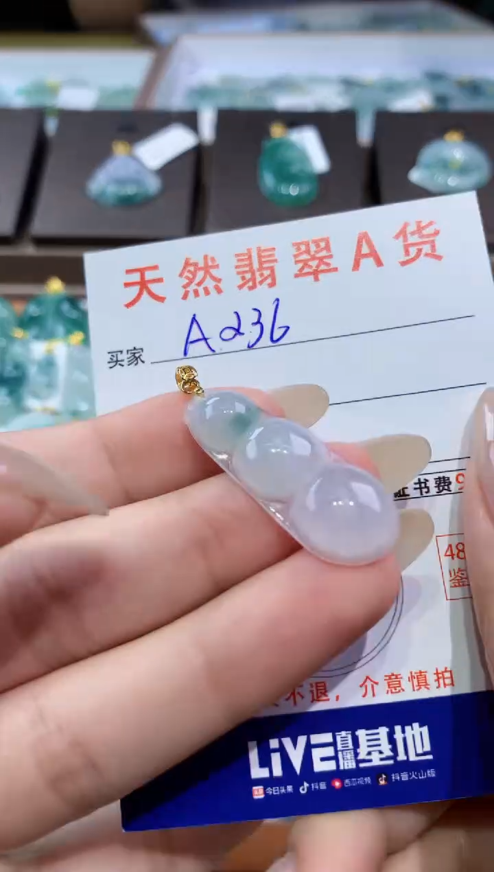 颈饰未镶嵌翡翠天然缅甸翡翠A货挂件 