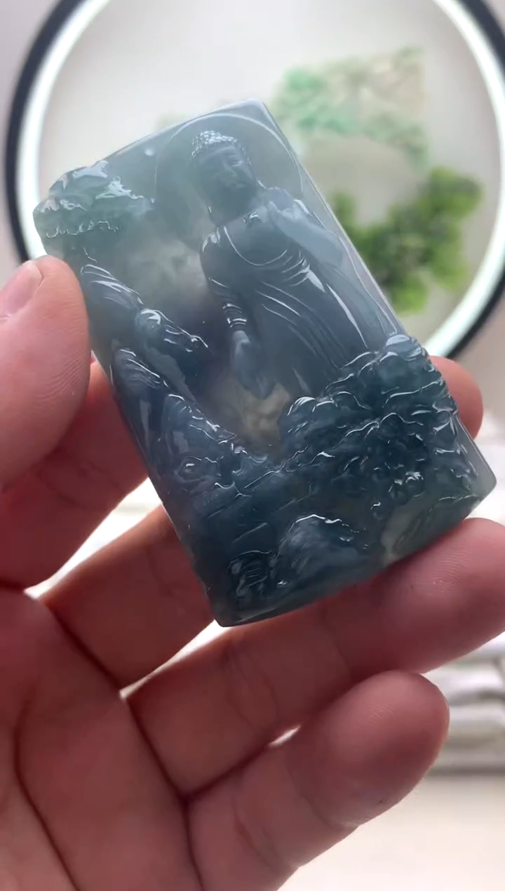 颈饰未镶嵌翡翠阿弥陀佛