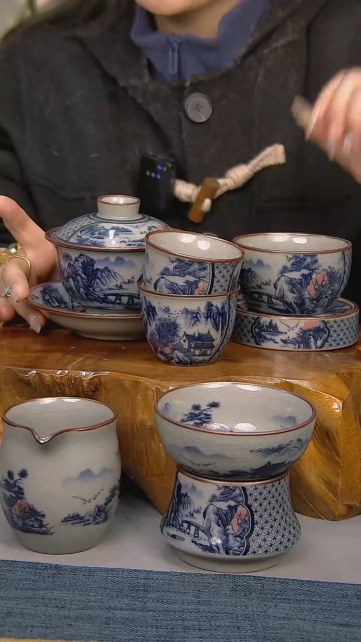 【闪购商品】7件套陶瓷茶具家用简装系列 