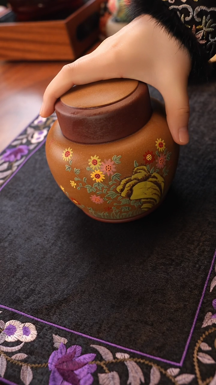 茶壶紫砂紫泥段泥粉浆茶罐
