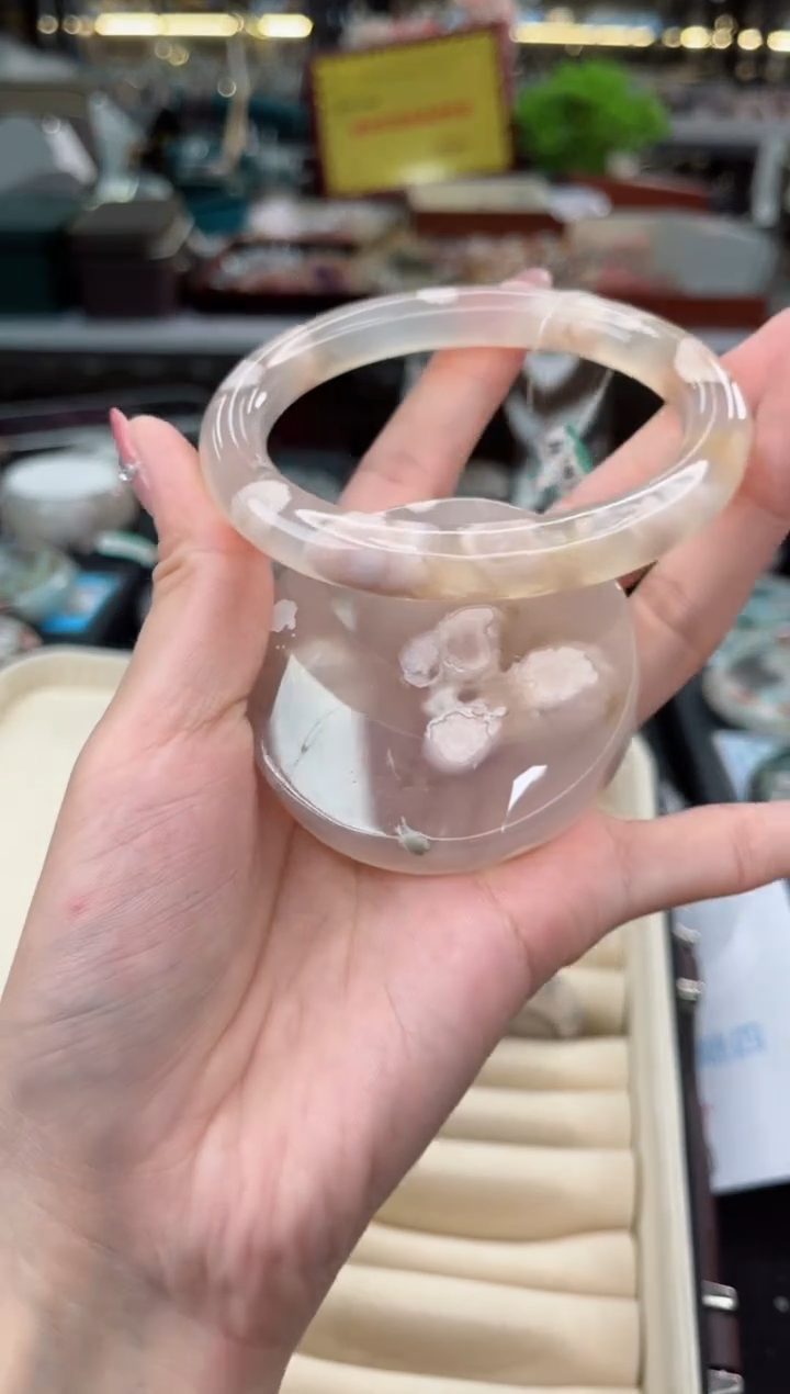 【闪购商品】石英质玉手镯未镶嵌61圈口（赠品镯心）6039354