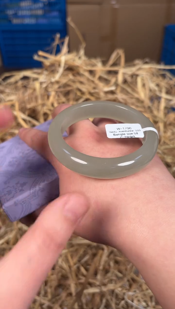 未镶嵌手镯石英质玉W1700