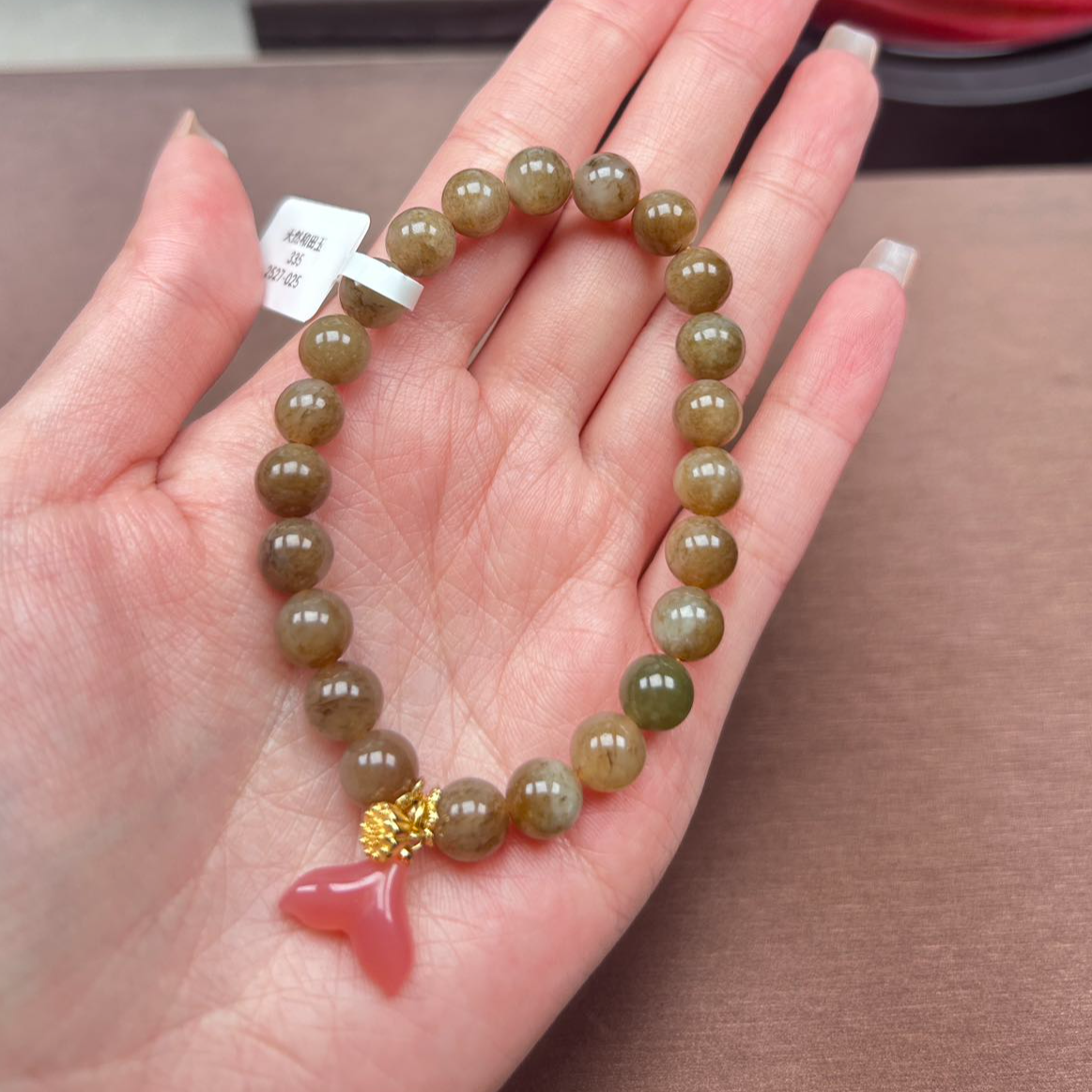 天然和田玉糖料手串 卡8 335