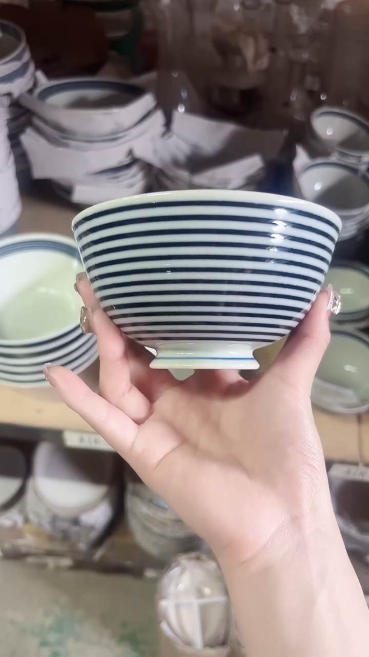 盘蓝驹12.5cm饭进口一个