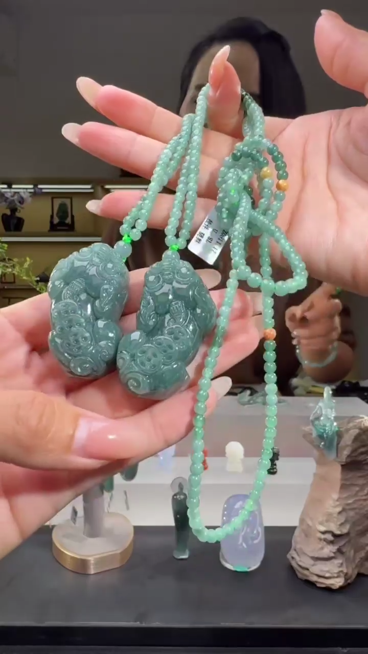 吊坠(赠链)未镶嵌翡翠貔貅（多样性发其一对）