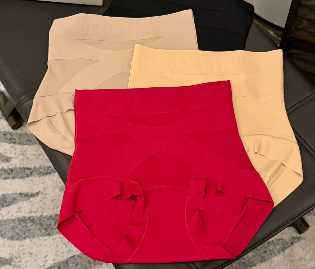 新款粉底液果冻“X”绷带塑裤S65