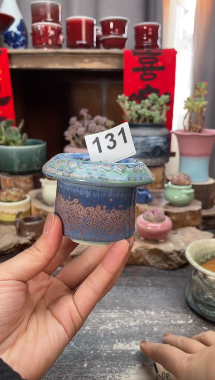 【闪购商品】摆件131木小芳花盆知