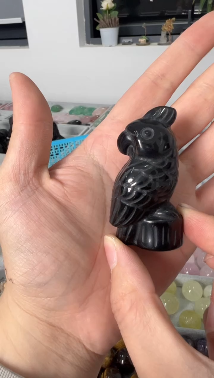 未镶嵌黑曜岩珠宝奇石M008