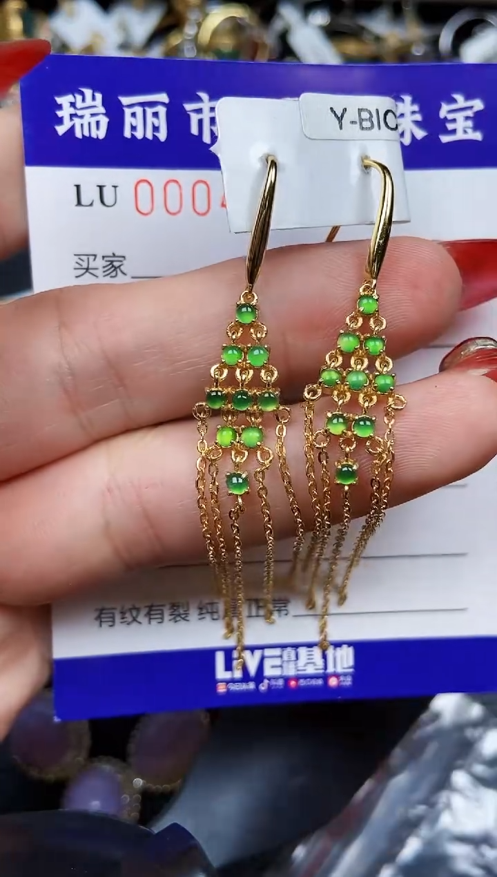 【闪购商品】翡翠颈饰银S925镶嵌4240