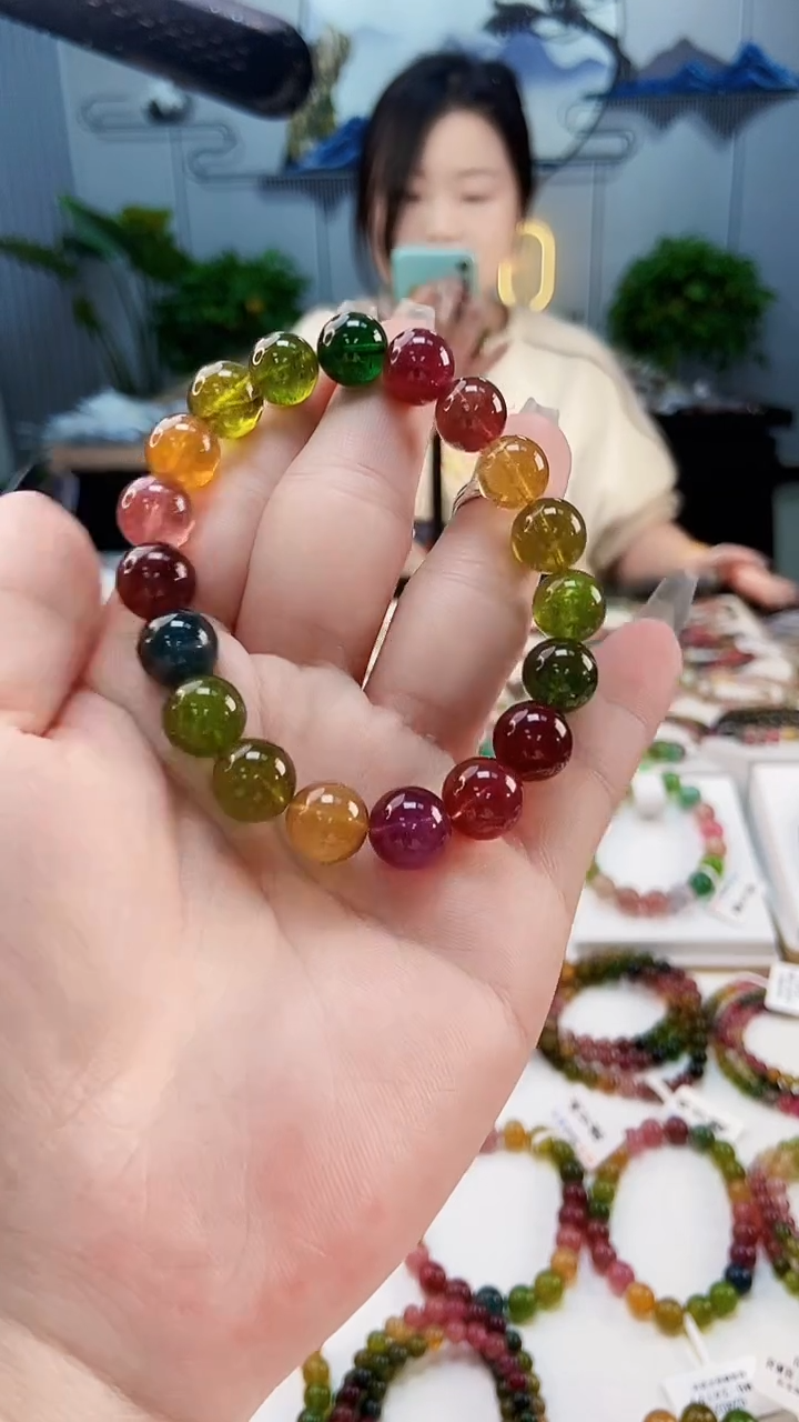 【闪购商品】碧玺手链未镶嵌G2398单圈颜色微差发1 