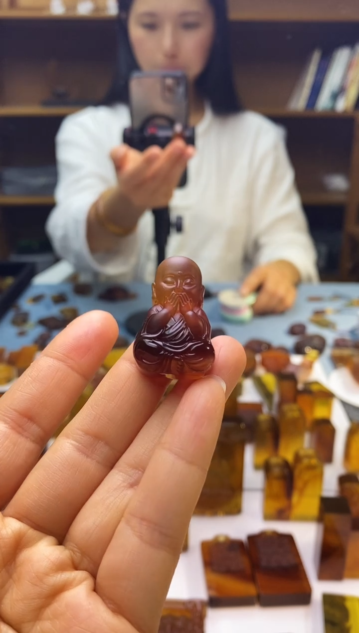 琥珀颈饰未镶嵌SN85-82（不说）