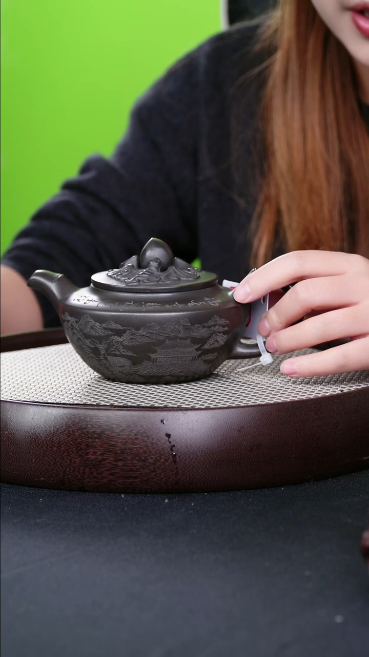 茶壶紫砂宜兴紫砂壶福桃h08084