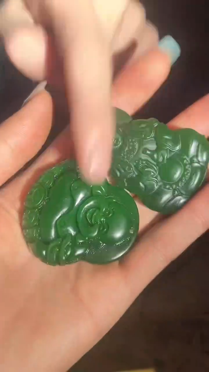 【闪购商品】【闪购商品】绿色笑佛和观音