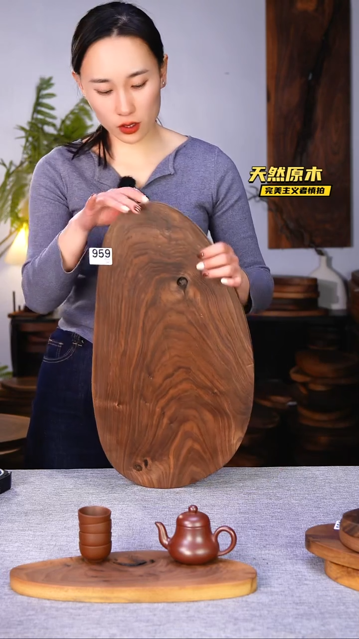 木北美黑胡桃原木.干裂疤结不属于商品质量问题完美主义者慎拍