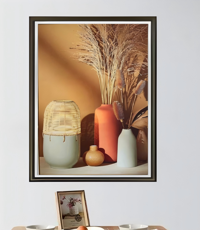 B016春华秋实现代简约轻奢餐厅挂画走廊过道卧室装饰画