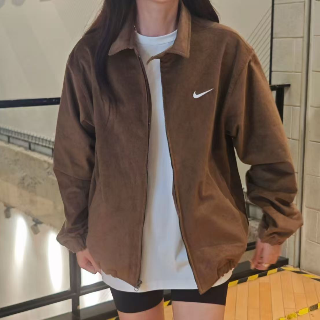 NIKE耐克男女秋冬复古miu系流光风限量夹克IM9349235
